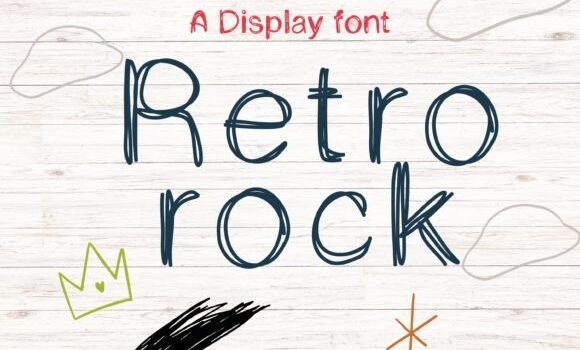 Retro Rock Font - Featured Image