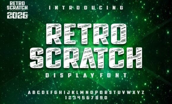 Retro Scratch Font Fonts Free Download Retro Scratch Font - Featured Image