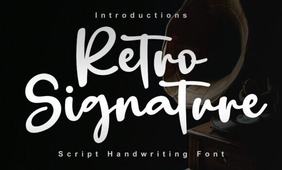 Retro Signature Font Fonts Free Download Retro Signature Font - Featured Image