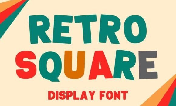 Retro Square Font - Featured Image