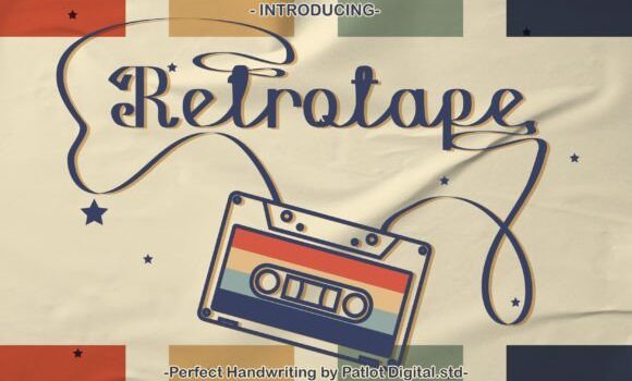 Retro Tape Font - Featured Image