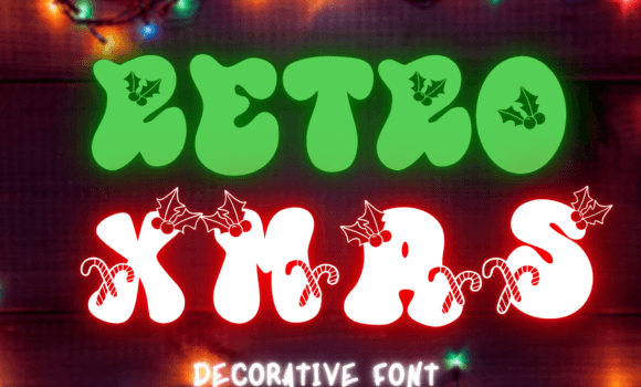 Retro Xmas Font Fonts Free Download Retro Xmas Font - Featured Image