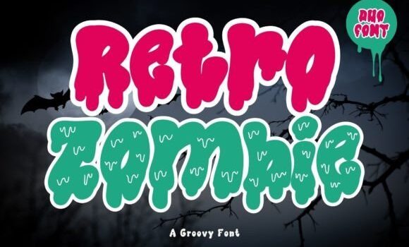 Retro Zombie Font - Featured Image