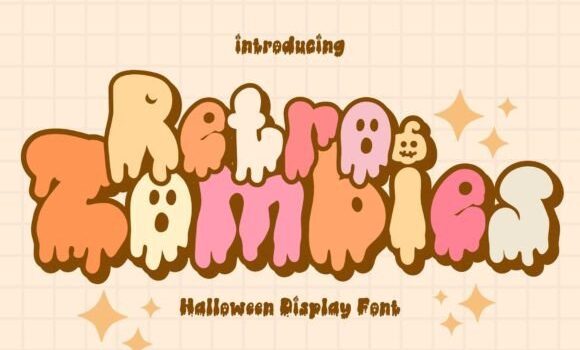 Retro Zombies Font - Featured Image