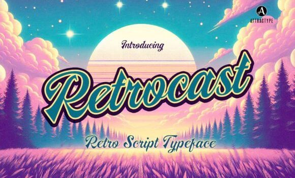 Retrocast Font - Featured Image