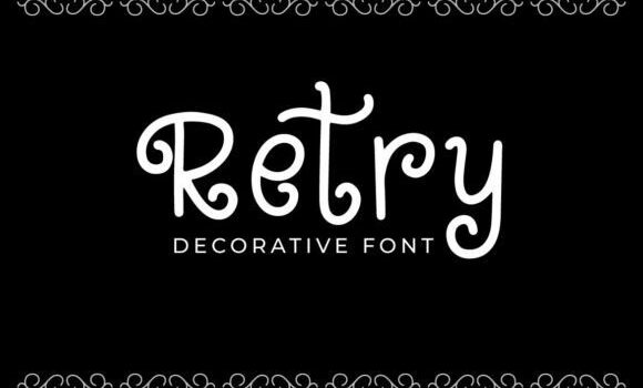 Retry Font Fonts Free Download Retry Font - Featured Image