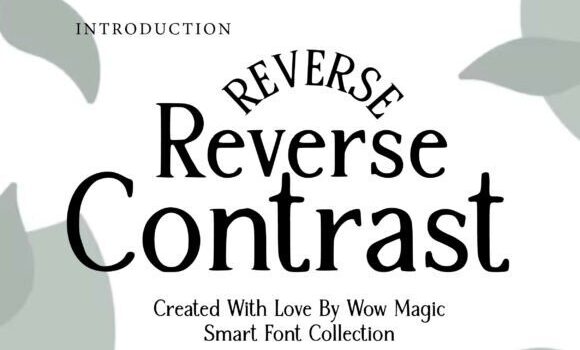 Reverse Contrast Font - Featured Image