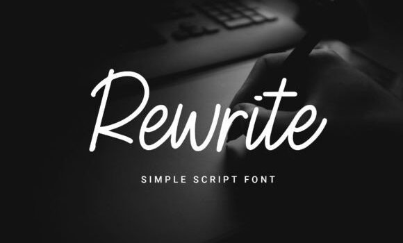 Rewrite Font Fonts Free Download Rewrite Font - Featured Image