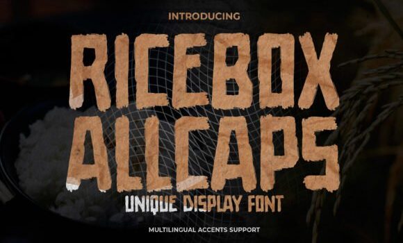 Ricebox Allcaps Font Fonts Free Download Ricebox Allcaps Font - Featured Image