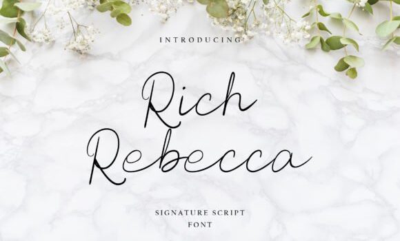 Rich Rebecca Font - Featured Image