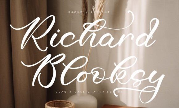 Richard Blooksy Font Fonts Free Download Richard Blooksy Font - Featured Image