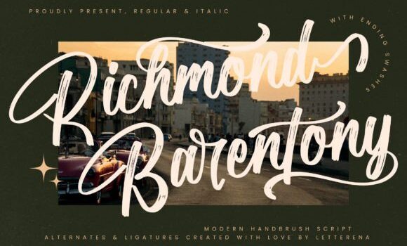 Richmond Barentony Font - Featured Image