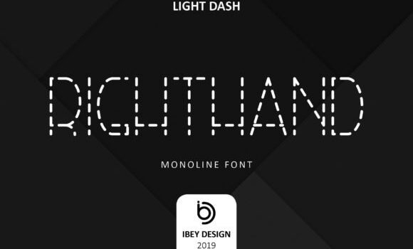 Right Hand Light Dash Font Fonts Free Download Right Hand Light Dash Font - Featured Image
