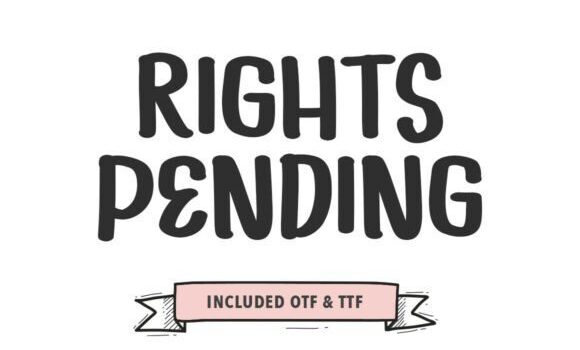 Rights Pending Font - Featured Image