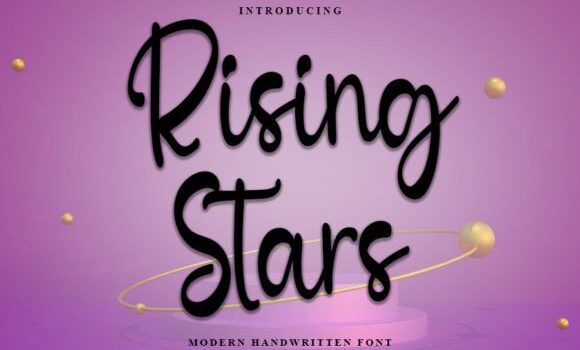 Rising Stars Font - Featured Image