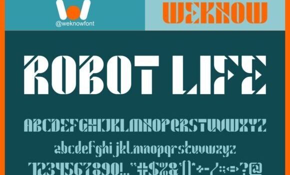 Robot Life Font - Featured Image