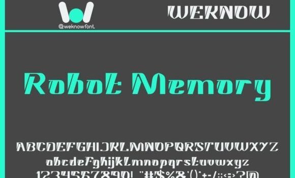 Robot Memory Font Fonts Free Download Robot Memory Font - Featured Image