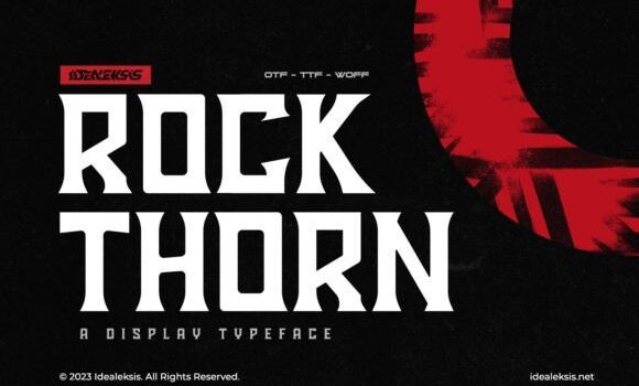 Rock Thorn Font - Featured Image