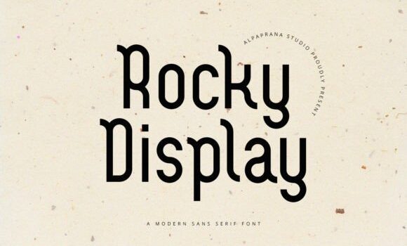 Rocky Display Font - Featured Image