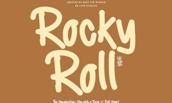 Rocky Roll Font - Featured Image