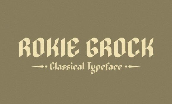 Rokie Grock Font - Featured Image
