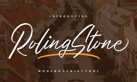Roling Stone Font - Featured Image