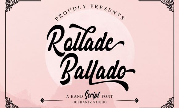 Rollade Ballado Font - Featured Image