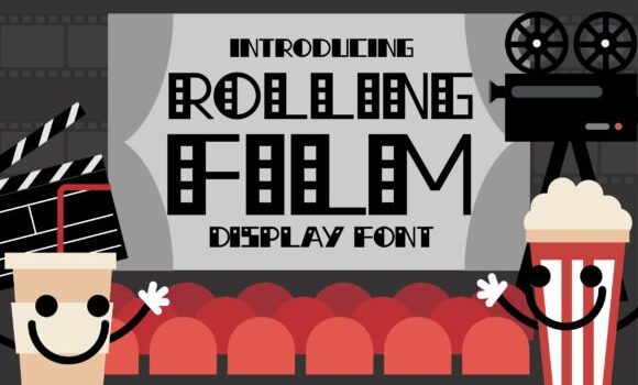 Rolling Film Font Fonts Free Download Rolling Film Font - Featured Image