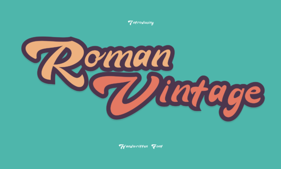 Roman Vintage Font - Featured Image