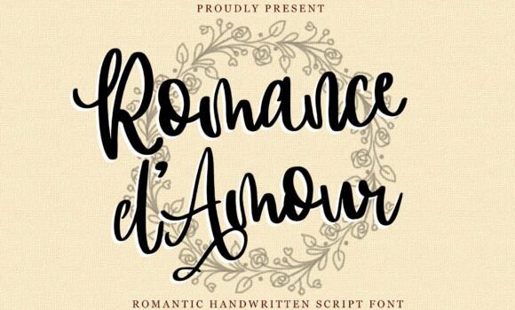 Romance D’Amour Font Fonts Free Download Romance D'Amour Font - Featured Image