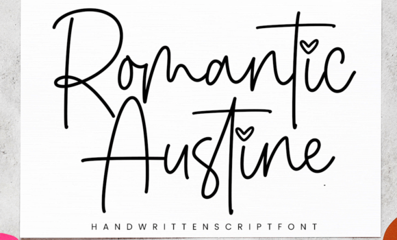 Romantic Austine Font - Featured Image