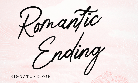 Romantic Ending Font - Featured Image