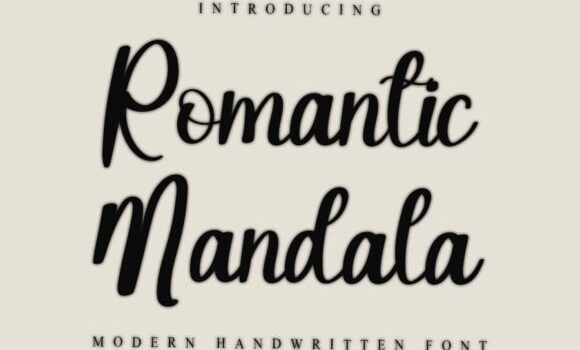 Romantic Mandala Font - Featured Image