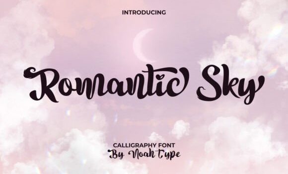 Romantic Sky Font - Featured Image