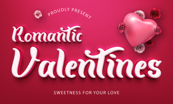 Romantic Valentines Font - Featured Image