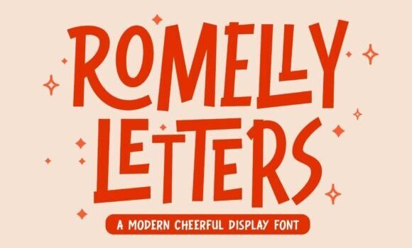 Romelly Letters Font - Featured Image
