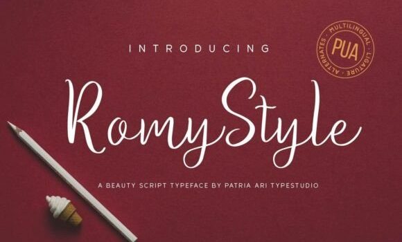 Romy Style Font - Featured Image