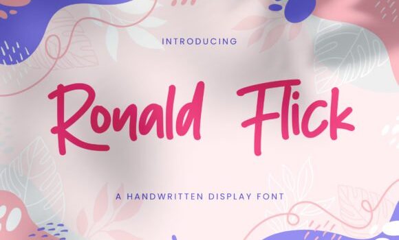 Ronald Flick Font - Featured Image