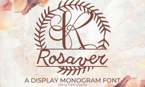 Rosaver Split Monogram Font Fonts Free Download Rosaver Split Monogram Font - Featured Image