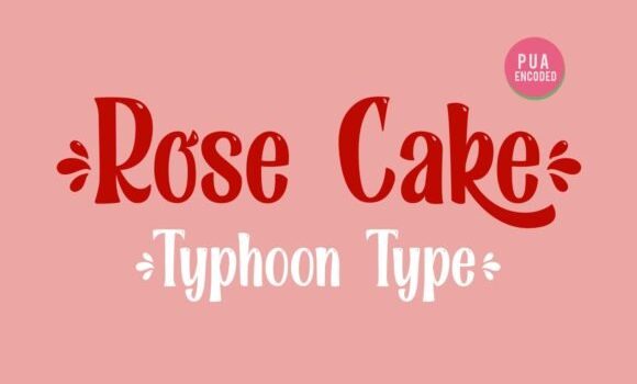 Rose Cake Font - Featured Image