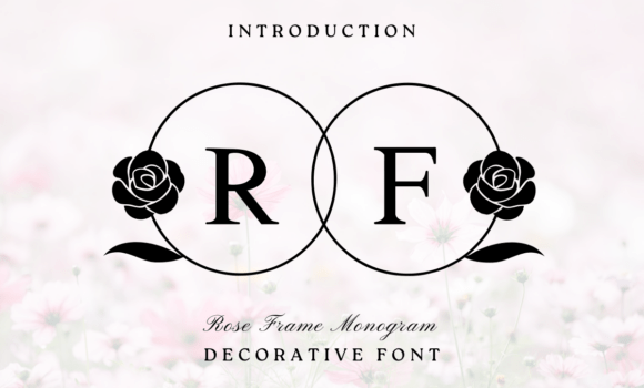 Rose Frame Monogram Font Fonts Free Download Rose Frame Monogram Font - Featured Image