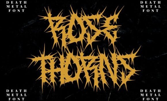 Rose Thorns Font - Featured Image