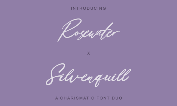 Rosewater X Silverquill Duo Font Fonts Free Download Rosewater X Silverquill Duo Font - Featured Image