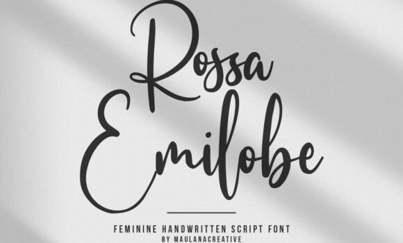 Rossa Emilobe Font Fonts Free Download Rossa Emilobe Font - Featured Image