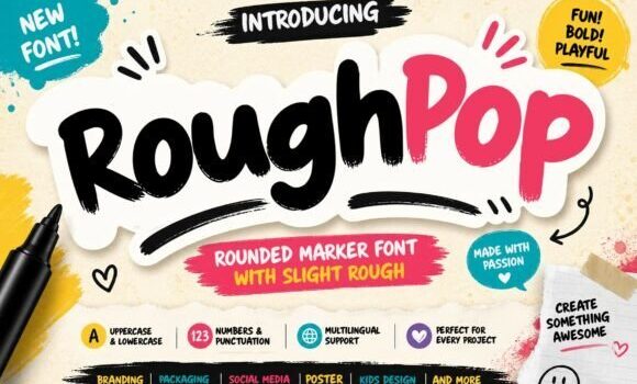 Rough Pop Marker Font Fonts Free Download