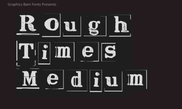 Rough Times Medium Font Font - Featured Image