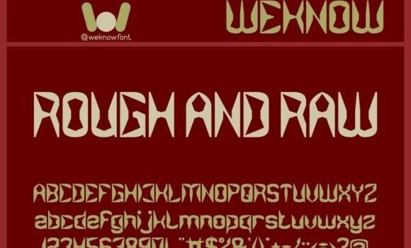 Rough and Raw Font Fonts Free Download Rough and Raw Font - Featured Image