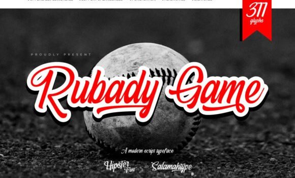Rubady Game Font - Featured Image