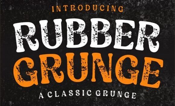 Rubber Grunge Font - Featured Image
