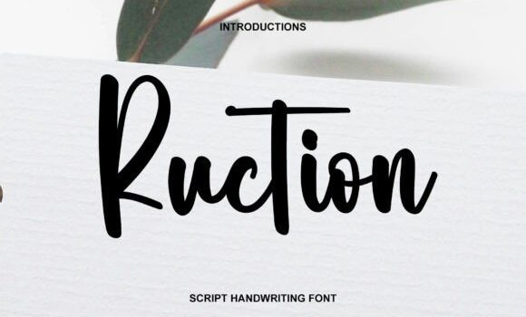 Ruction Font Fonts Free Download Ruction Font - Featured Image